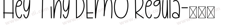 Hey Tiny DEMO Regula字体转换